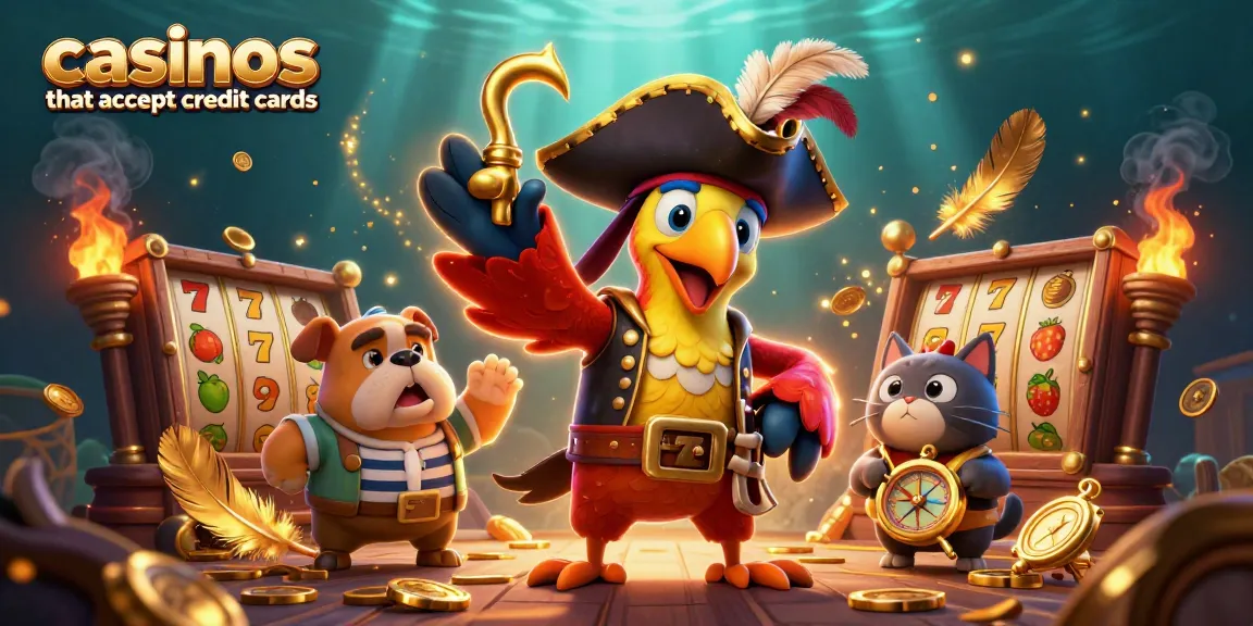 Engage with casinos that accept credit cards while playing slots with vibrant characters in action.