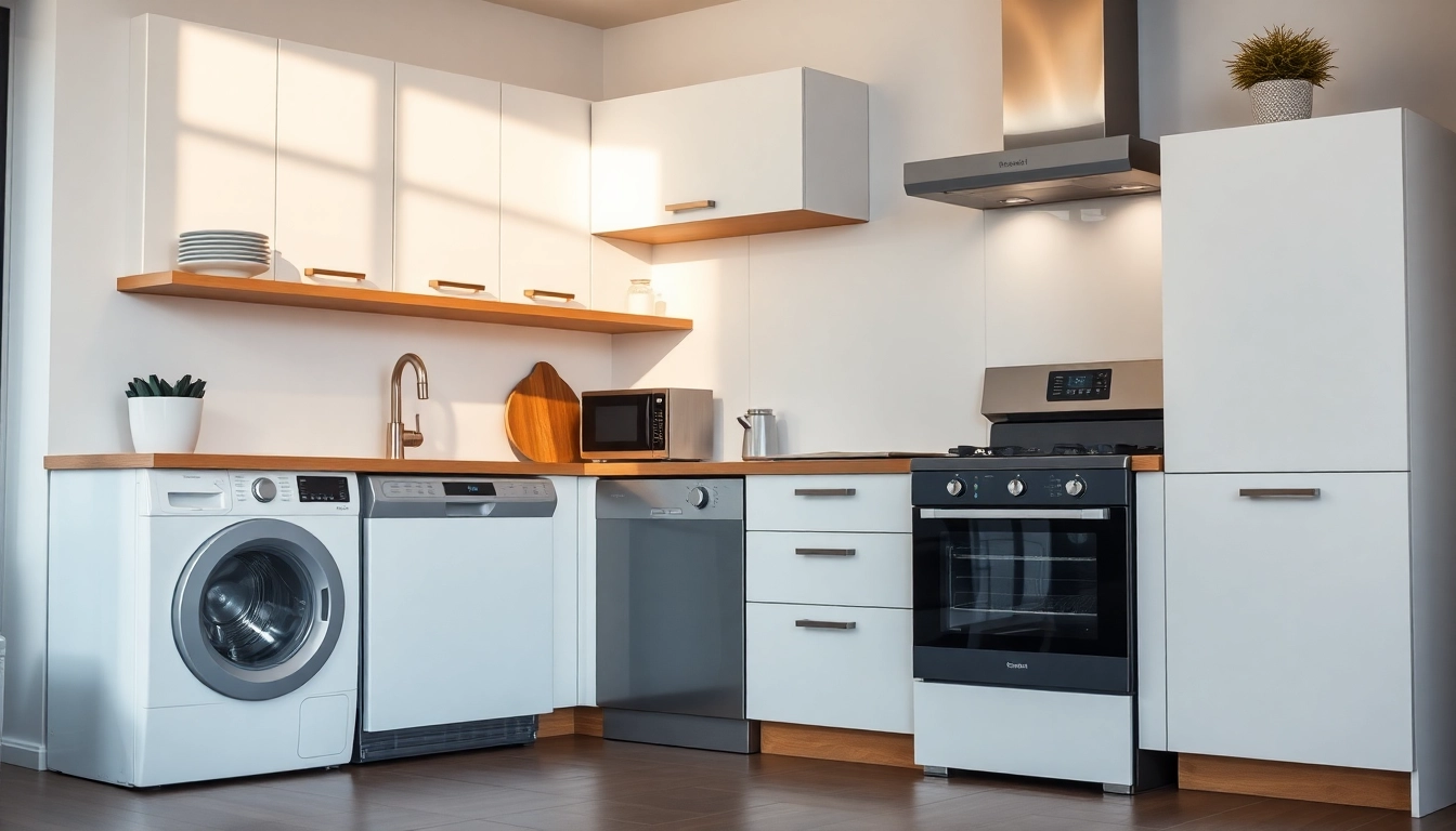 Discover бяла техника appliances in a modern kitchen setting with sleek designs and inviting ambiance.