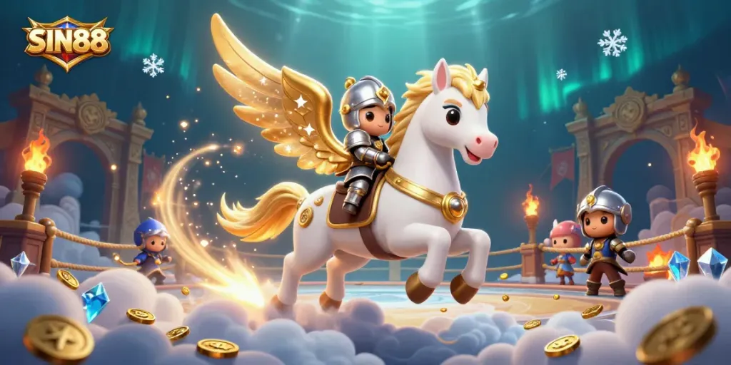 SIN88 players engage in vibrant jackpot adventures with a celestial theme and spectacular gaming elements