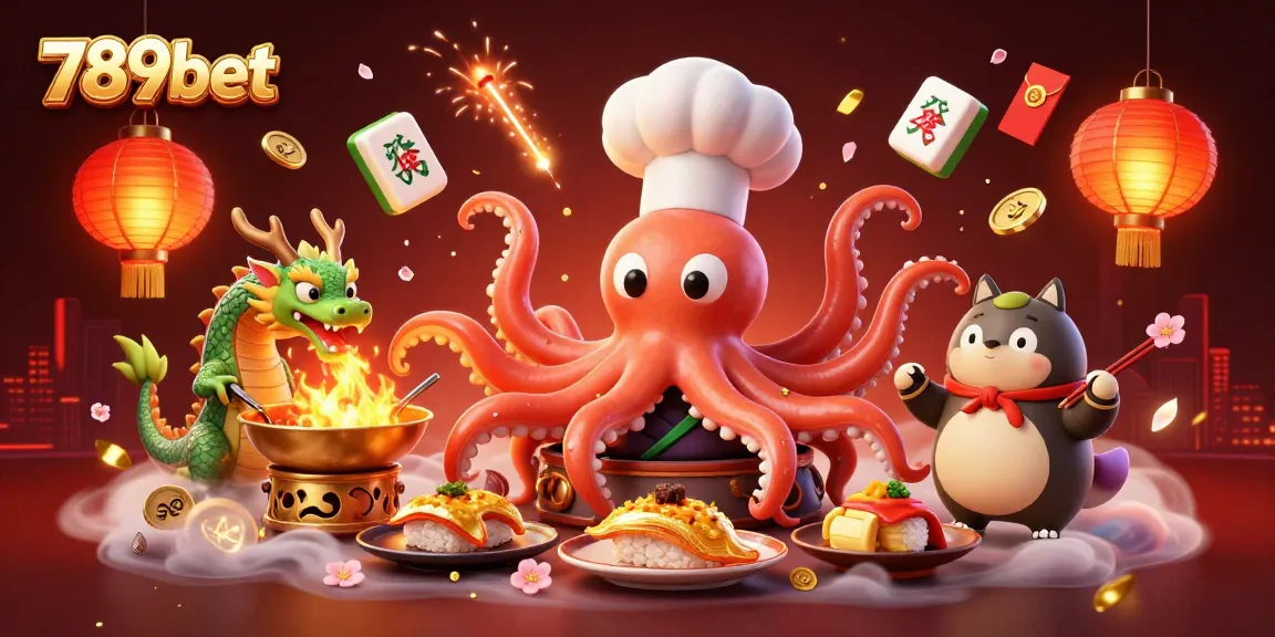 Engage in thrilling gaming adventures with 789bet, featuring a lively casino scene with animated characters and festive elements.