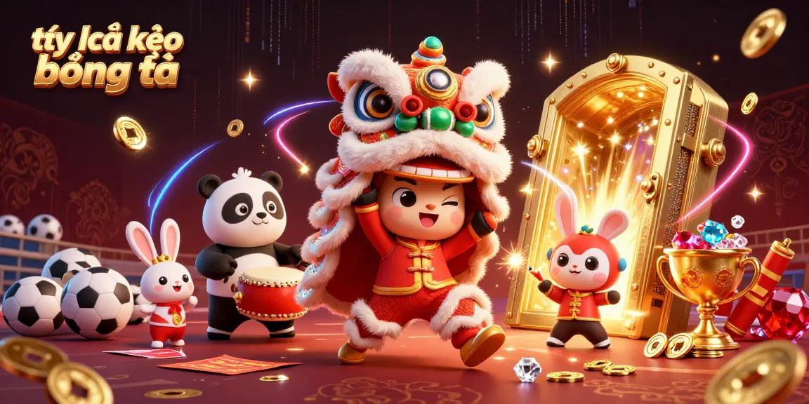 Betting on tỷ lệ kèo bóng đá with dazzling characters and sparkling casino elements.