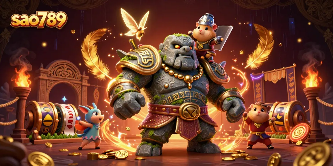 Sao789 offers immersive experiences with a mystical golem, fairy magic, and gambling elements.