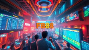 Enthusiastic bettors exploring Nhà Cái FB88's vibrant online sports betting platforms.