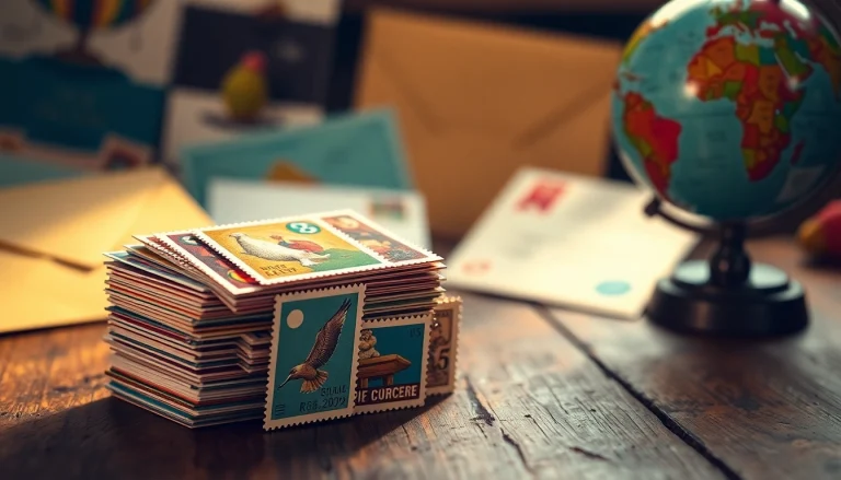 Explore cheap stamps beautifully arranged, capturing their vibrant colors and unique designs for your next mailing adventure.