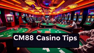 Experience thrilling gameplay at CM88 Casino with vibrant tables and eager players.