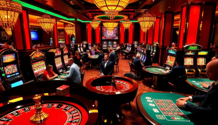 Experience thrilling games at 22VIP with roulette tables and slot machines.