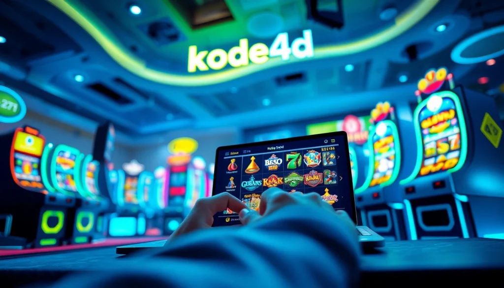 Kode4d link showcasing an engaging online slot gaming environment with vibrant graphics and user interface.