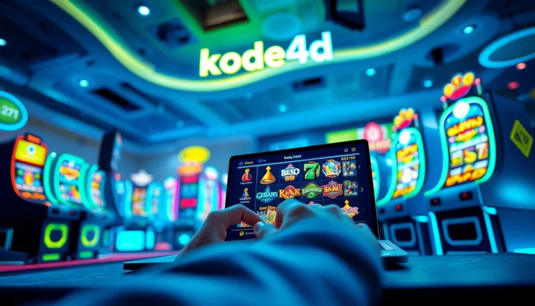 Kode4d link showcasing an engaging online slot gaming environment with vibrant graphics and user interface.