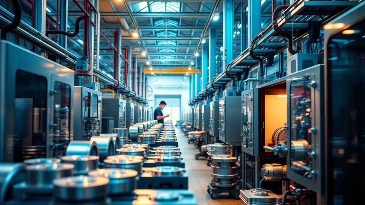 Innovative die casting company Malaysia showcasing precision machinery and skilled workers.