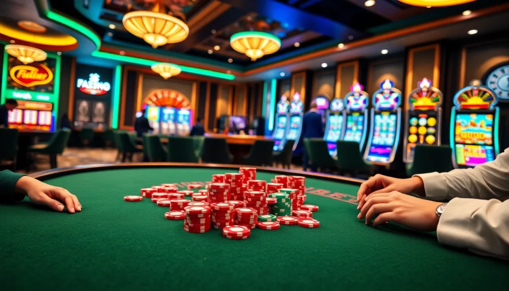 Experience the excitement at Nhà cái Hi88 with vibrant casino games and thrilling ambiance.