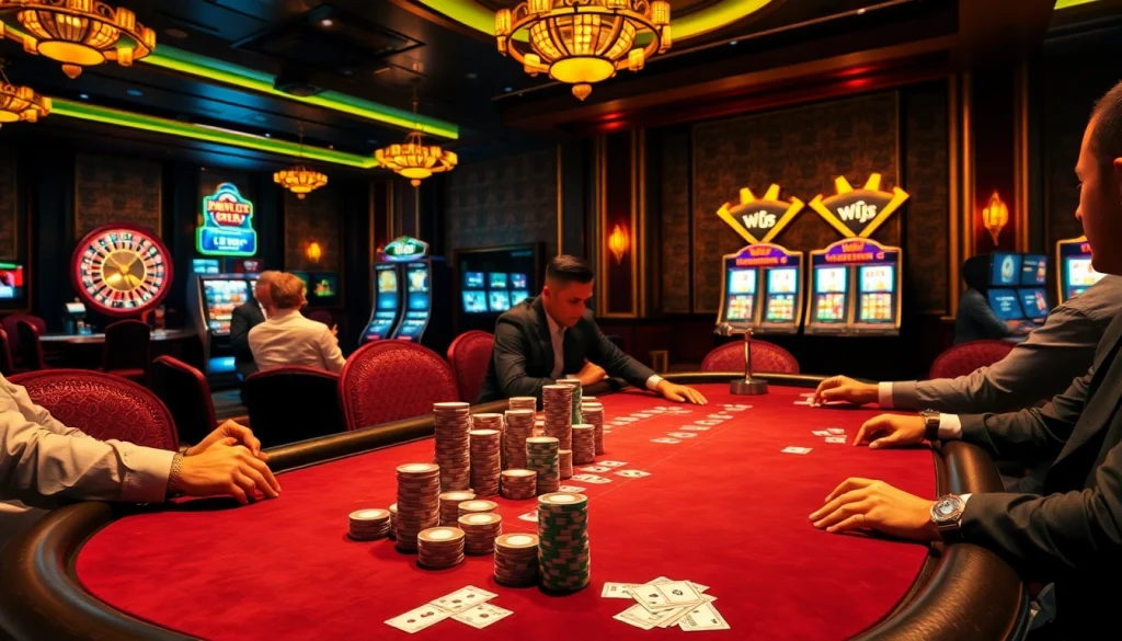 Experience the thrill of gaming at https://mm88.how/ with lively poker tables and vibrant slot machines.