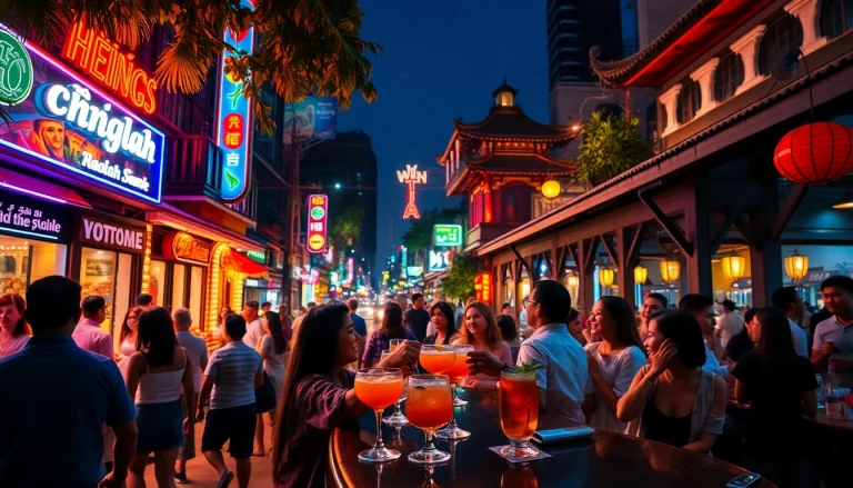 Experience the vibrant 호치민밤문화 with lively nightlife featuring neon-lit bars and joyful gatherings.
