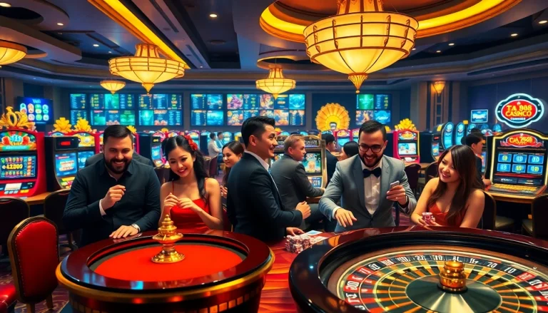 Players engaging in thrilling games at ta88 online casino, showcasing professionalism and excitement.