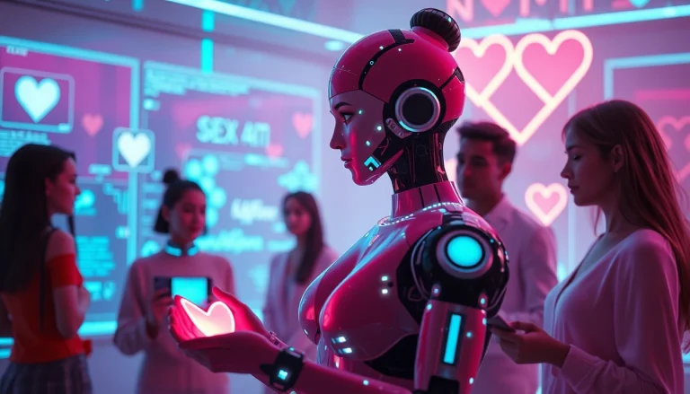 Exciting interaction in a digital space showcasing sex ai technology and chatbot engagement.