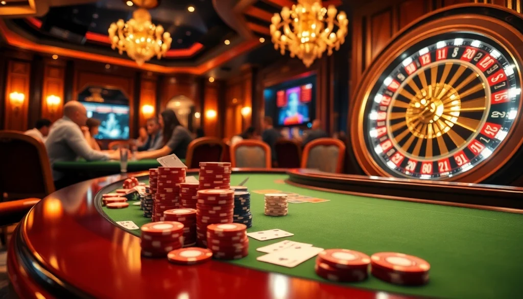 Experience the excitement of gambling at https://vnew88.vip/ with vibrant casino tables, enthusiastic players, and dazzling roulette spins.