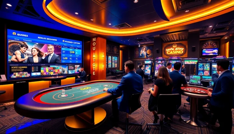 Experience the excitement of Go8's modern online casino environment with live dealers and vibrant graphics.