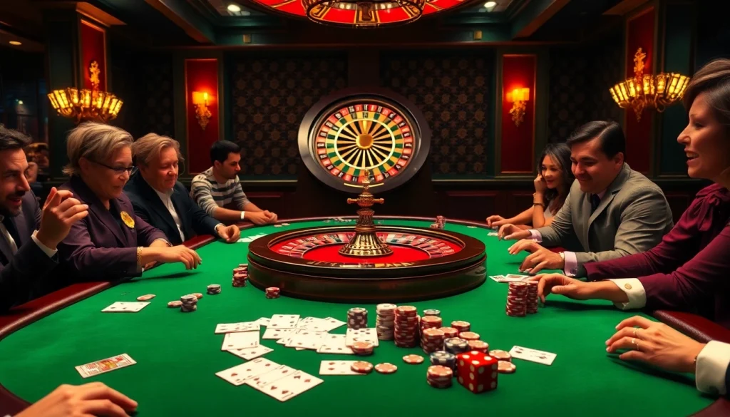 Experience thrilling gameplay at the u88 casino with an exciting poker table and vibrant atmosphere.