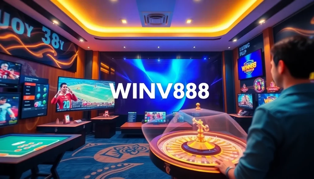 Exciting online gaming experience at winvn88.live showcasing sports betting and casino games.