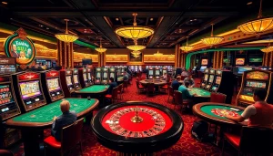Action-packed gaming at vin777 casino's vibrant tables with players immersed in excitement.