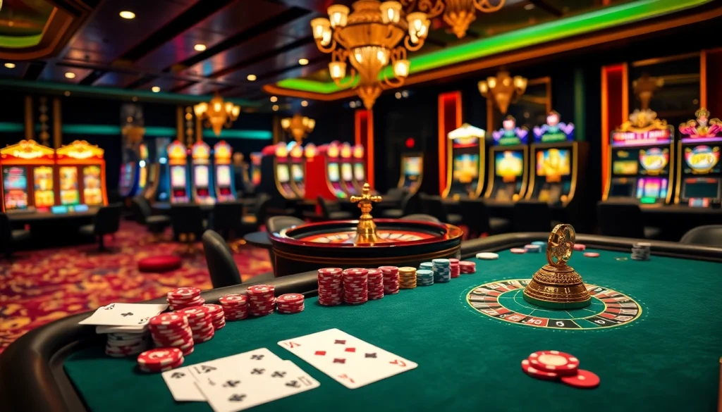 Experience high-stakes excitement at xx88 casino with poker chips, playing cards, and roulette.