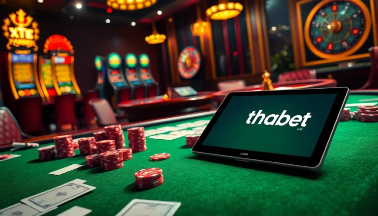 Experience the excitement of online gambling at thabet.com with premium poker and slot games.