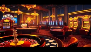 Experience thrilling gaming at https://kjcmh.com/ with vibrant casino tables and exciting slot machines.