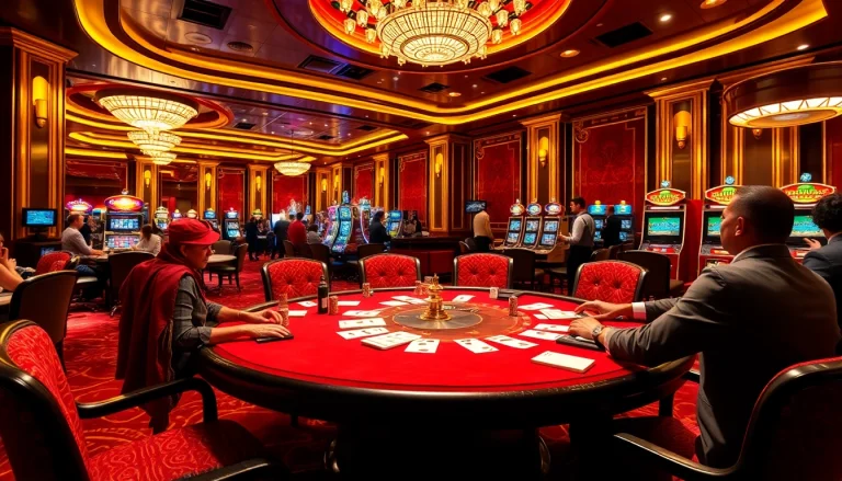 Experience the thrill of gambling at https://i9bet2h.club with players enjoying poker and roulette.