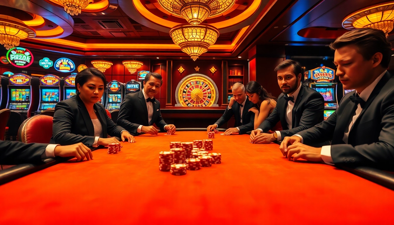 Experience the thrill of gambling at sunwin with intense poker action and luxurious casino vibes.