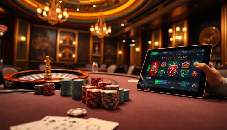 Engaging scene of SV88 Club's luxurious casino with vibrant gambling elements.