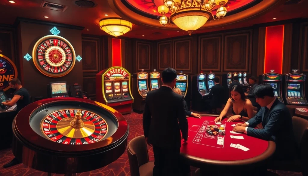 An engaging scene showcasing players at a high-stakes table at 8day.cn.com, where excitement and luxury meet gambling.