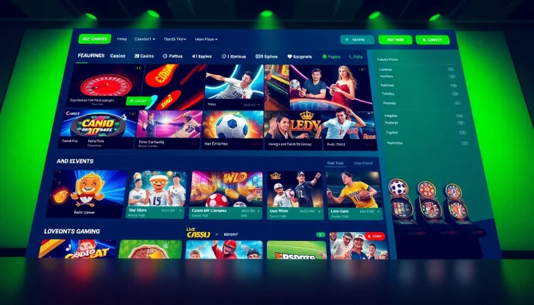 Dynamic online betting landscape at stimmgewitter.org showcasing diverse games and promotions.