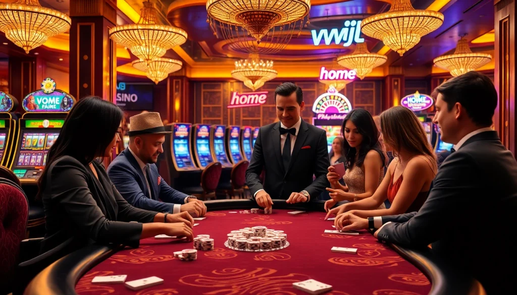 Experience the excitement of home vvjl with engaging poker gameplay and vibrant casino ambiance.