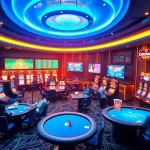 Luckywin.name immersive online casino experience featuring vibrant gaming atmosphere and engaging players.