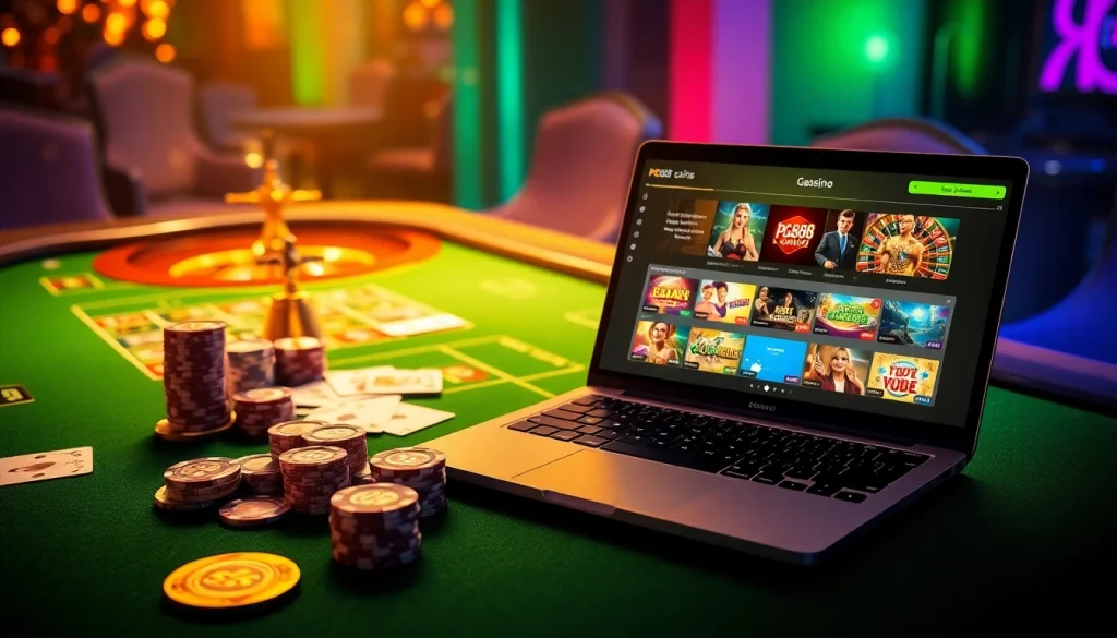 Experience the thrill of pg88bet.it.com with vibrant casino visuals showcasing exciting games and winning moments.