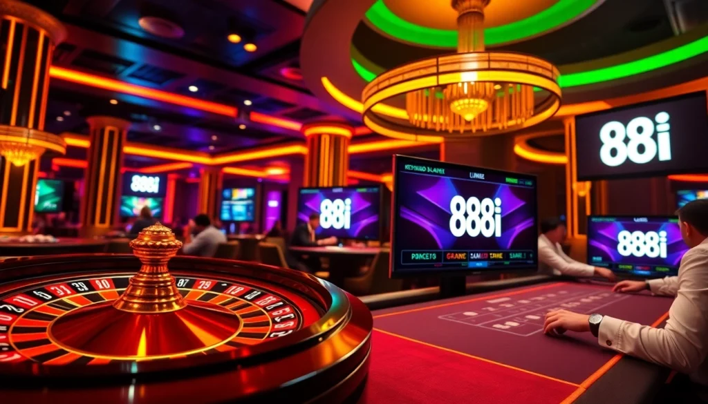 Experience thrilling gameplay at 88i with exciting casino games and vibrant atmosphere.