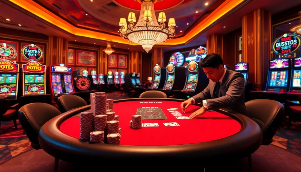Playing poker at a luxurious table inspired by https://rr8888.in.net/ with vibrant gambling visuals.