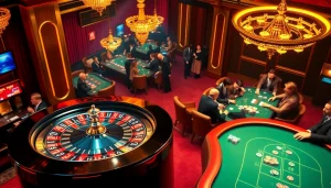 Enjoy the thrills of af88 casino games with players engaged at roulette and poker tables.