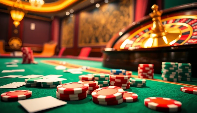 Experience the thrill of winning at https://nk88zz.bio/ with vibrant casino tables and cards.