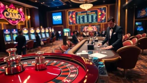 Experience the excitement of GG88 Tech with vibrant casino games and professional dealers in a thrilling gaming environment.