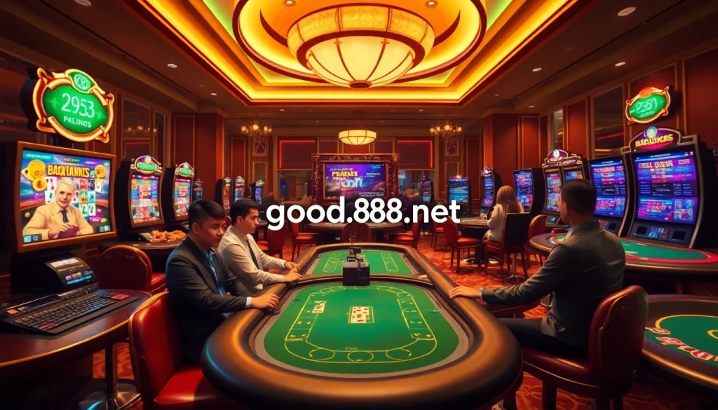 Online gaming experiences at good88.hu.net with vibrant casino atmosphere.