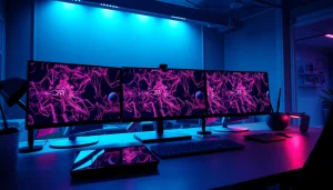 AI NSFW image generation showcased in a modern digital workspace