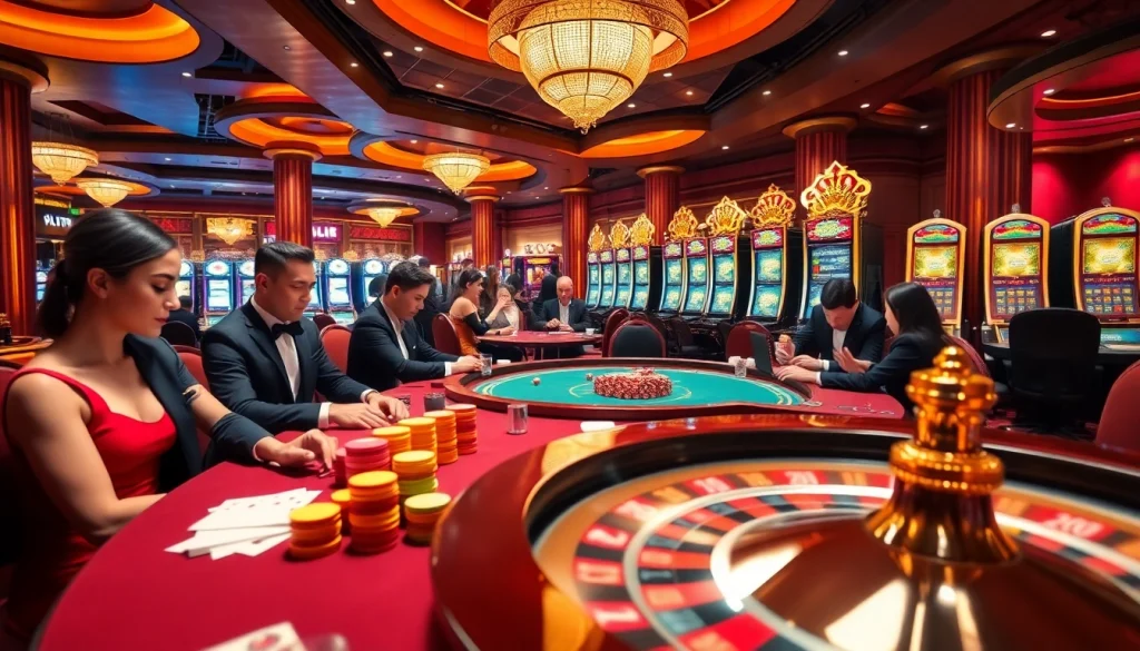 Engaging scene of players at a casino table with bets, reflecting the excitement of https://88i8i.net/.