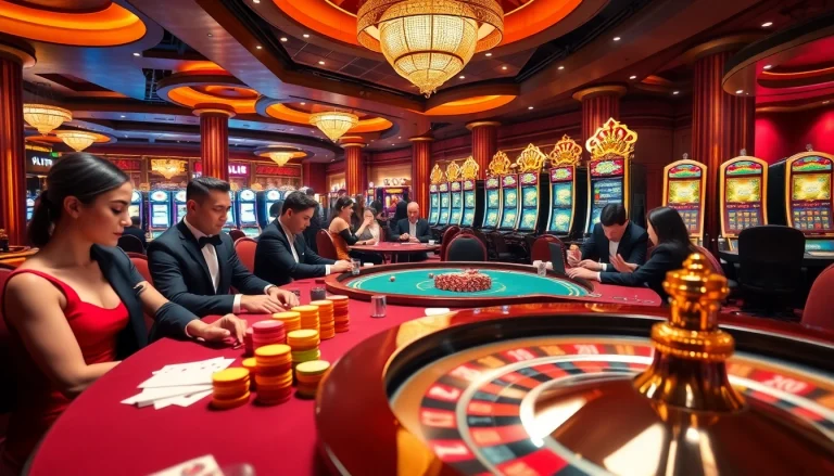 Engaging scene of players at a casino table with bets, reflecting the excitement of https://88i8i.net/.