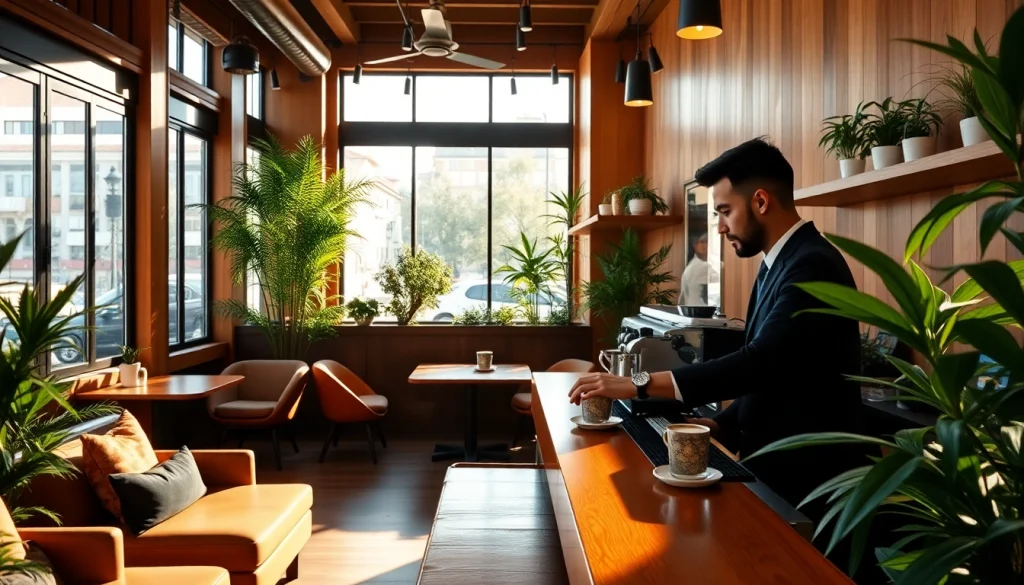 Visitez une Association coffee shop Madrid offrant une ambiance accueillante et moderne.