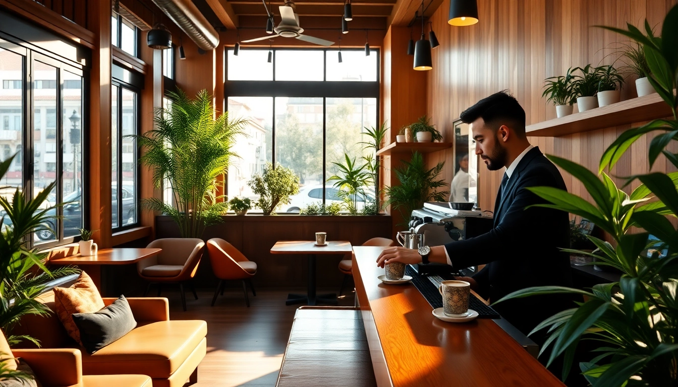 Visitez une Association coffee shop Madrid offrant une ambiance accueillante et moderne.