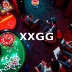 Engaging online gambling scene featuring XXGG casino tables and vibrant slot machines amidst luxury.