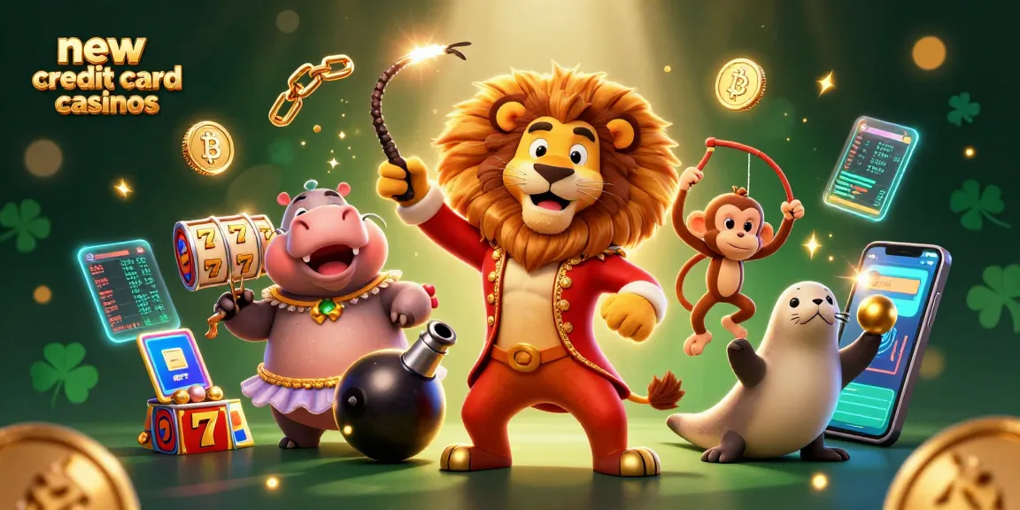 Experience the thrill of new credit card casinos with vibrant characters and dynamic gameplay elements.