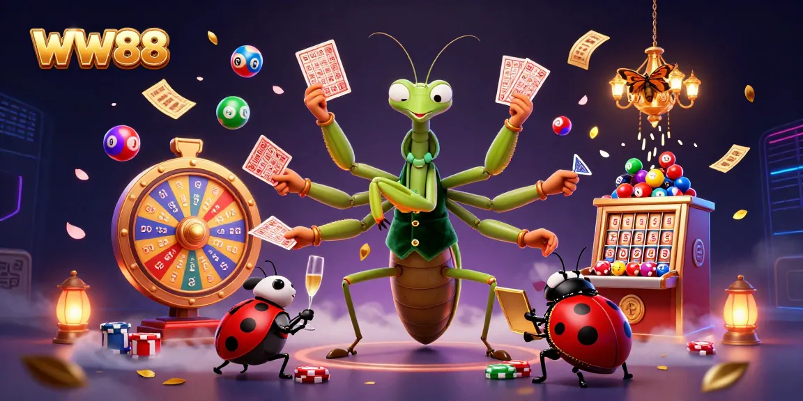 Engaging WW88 gaming experience with lively characters and vibrant casino elements