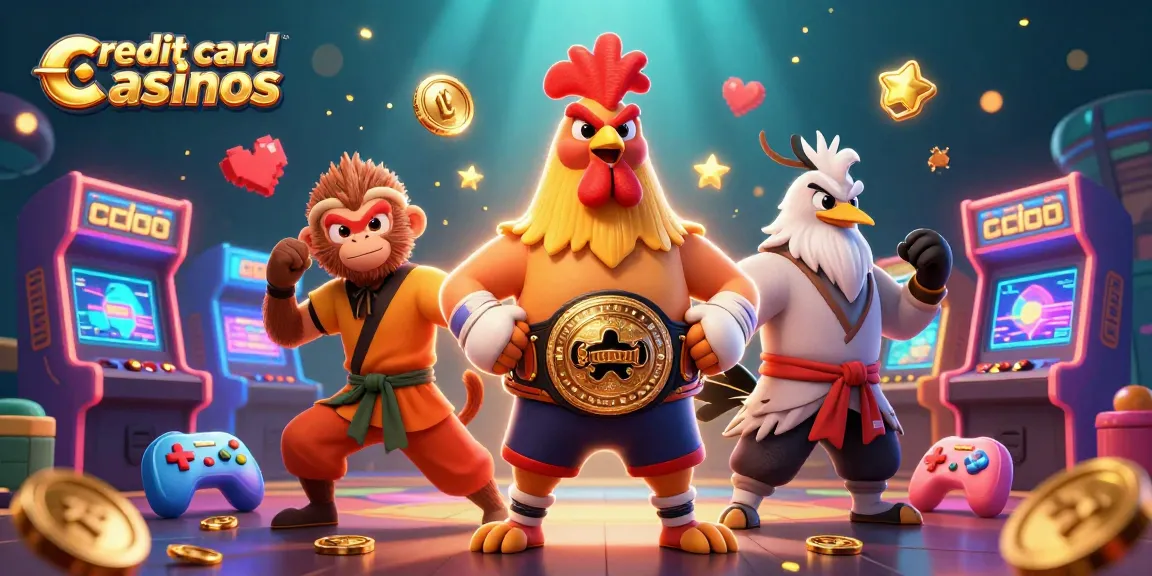 Engage with exciting credit card casinos featuring vibrant characters and dynamic gaming elements.
