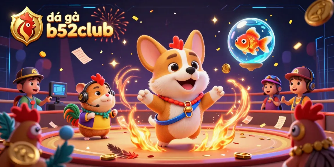 Engage in thrilling đá gà b52club action with vibrant scenes and energetic characters in a festive atmosphere.